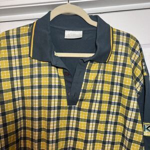 Killtec Mens Polo Tshirt Green And Gold Shirt‎ Size XL